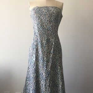 Diane von Furstenberg Floral Strapless Panel Dress